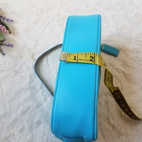 Coach Y2K 90's Turquoise Signature C Demi Shoulder Bag w/Dustbag - Picture 6 of 16